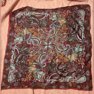 oscar de la renta vintage silk scarf